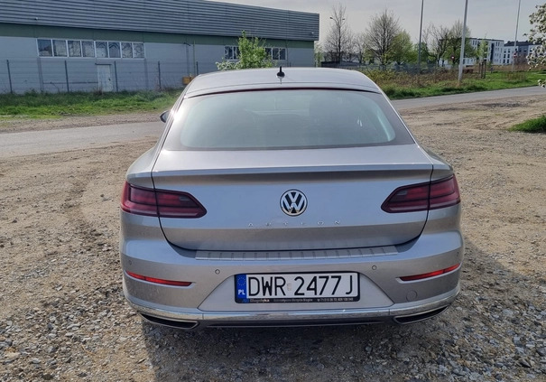 Volkswagen Arteon cena 105000 przebieg: 141000, rok produkcji 2018 z Siechnice małe 254